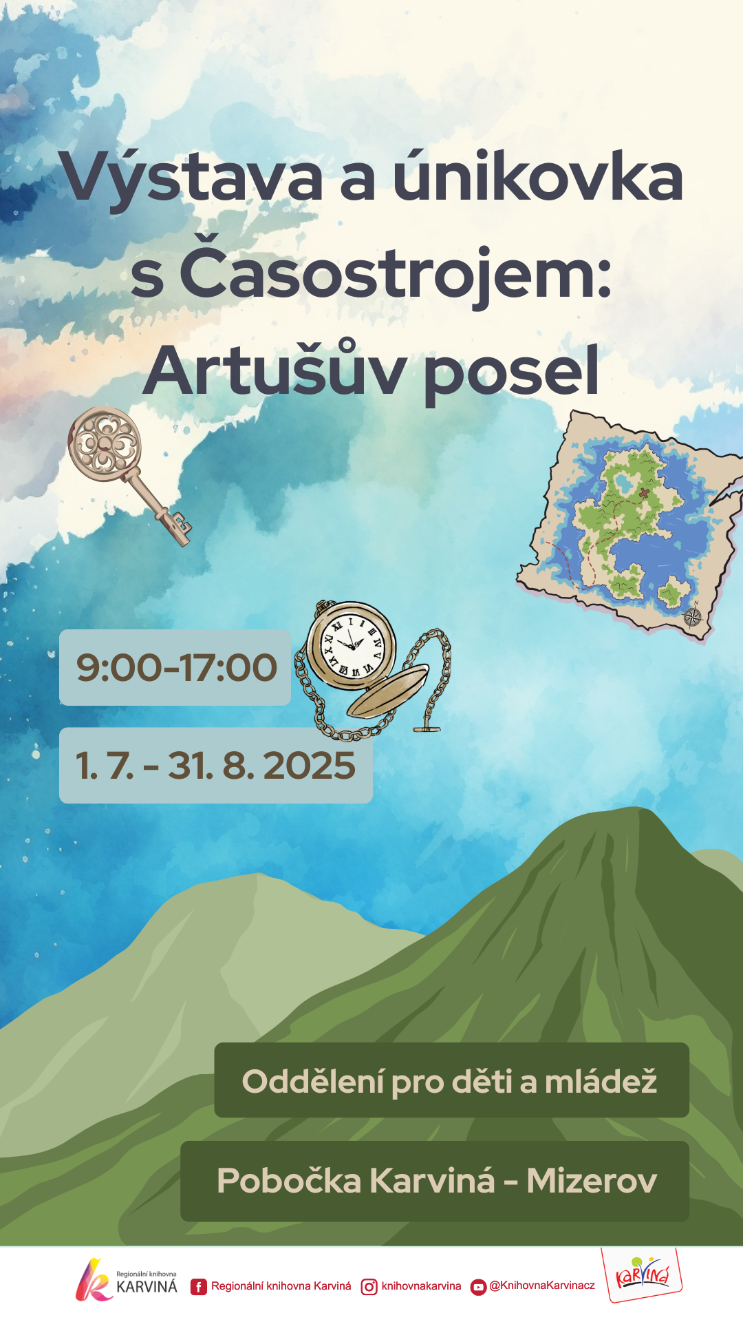 Výstava a únikovka s Časostrojem: Artušův posel